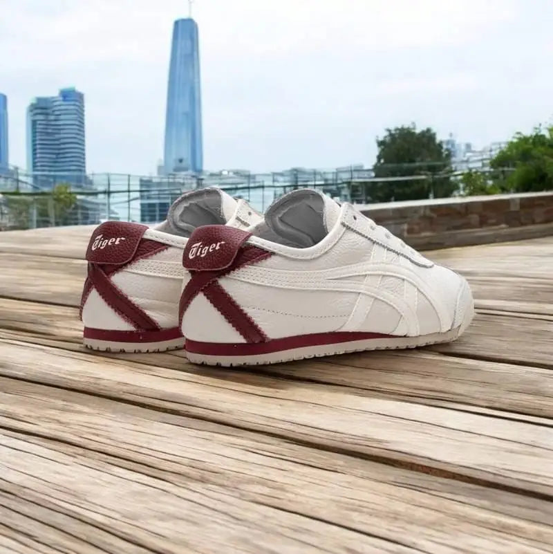 Onitsuka Tiger Mexico 66 White Burgundy SD Sneakers For Men