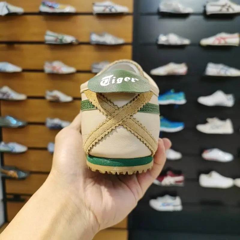 Onitsuk_a Tiger Mexico 66 Beige Grass Green Mens 7A Premium Quality D-1783