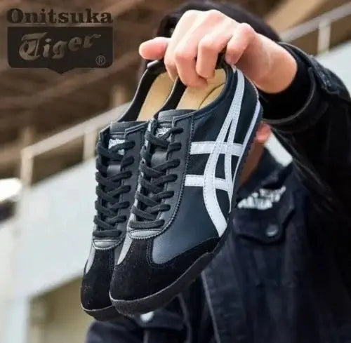 Onitsuk_a Tiger Mexico 66 Black White Mens 7A Premium D-1837
