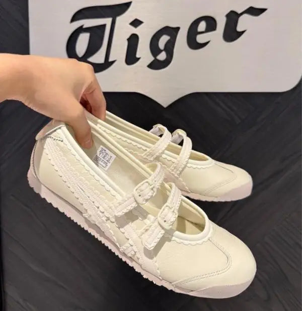 Onitsuk_a Tiger Mexico 66 ballerina - ivory cream girls premium first copy D-1970