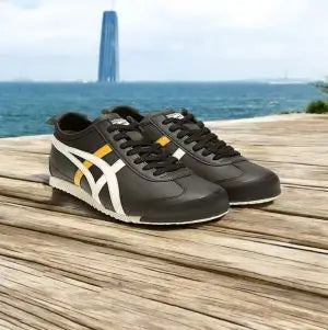 Onitsuk_a Tiger Mexico 66 BlackWhiteYellow Mens First Copy Sneakers D-1932
