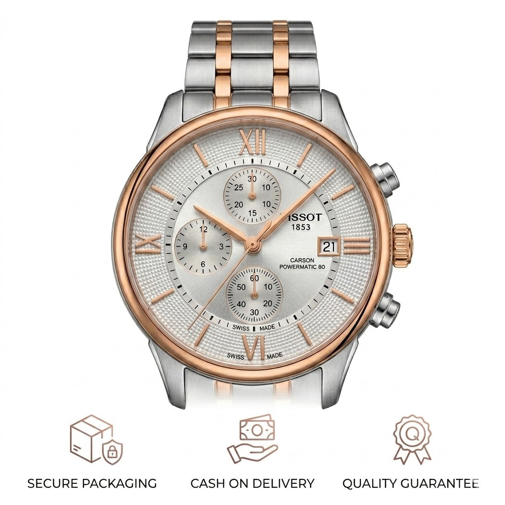 Tissot Chemin Des Tourelles Chronograph Two-Tone Watch | Premium Master Copy