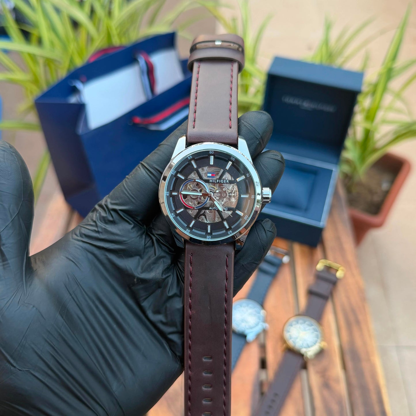 Tommy Hilfiger Henry Skeleton Automatic Watch (Open Back) – Premium Master Copy