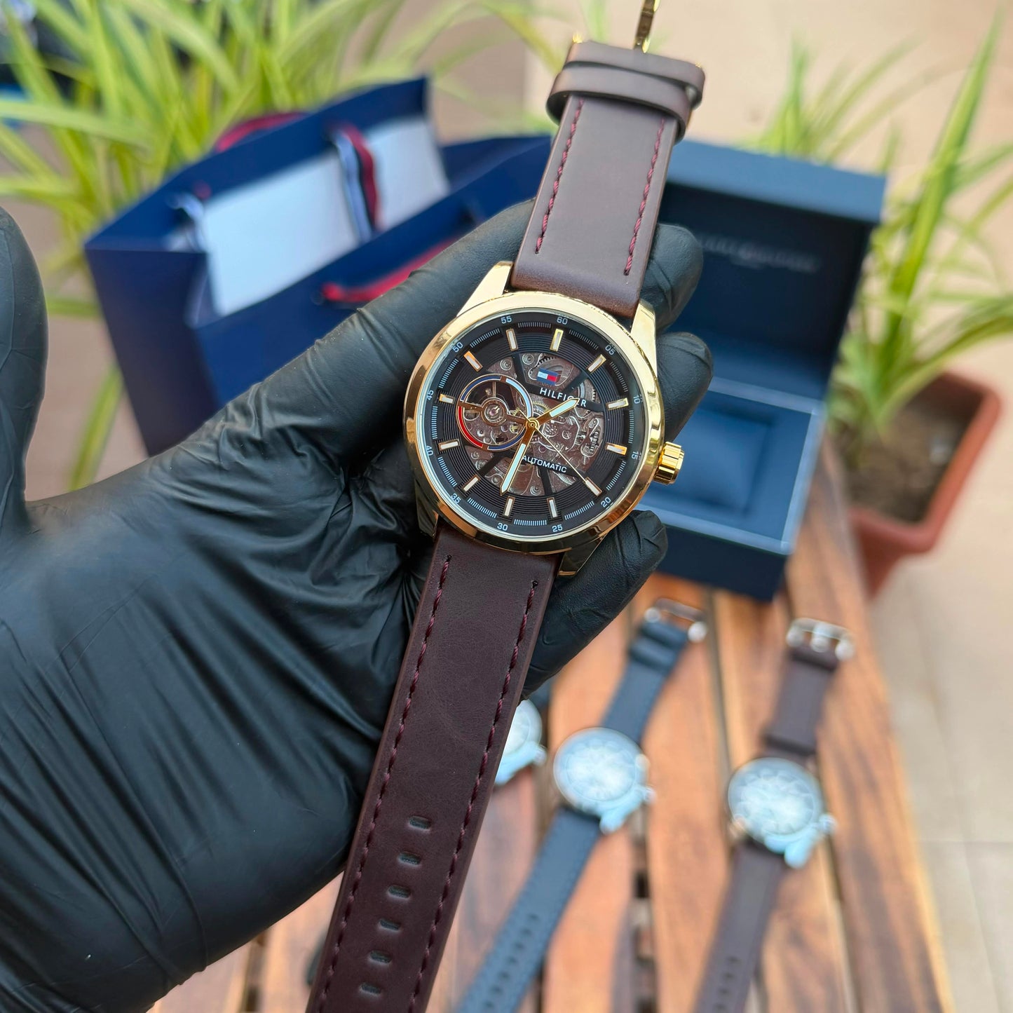 Tommy Hilfiger Henry Skeleton Automatic Watch (Open Back) – Premium Master Copy