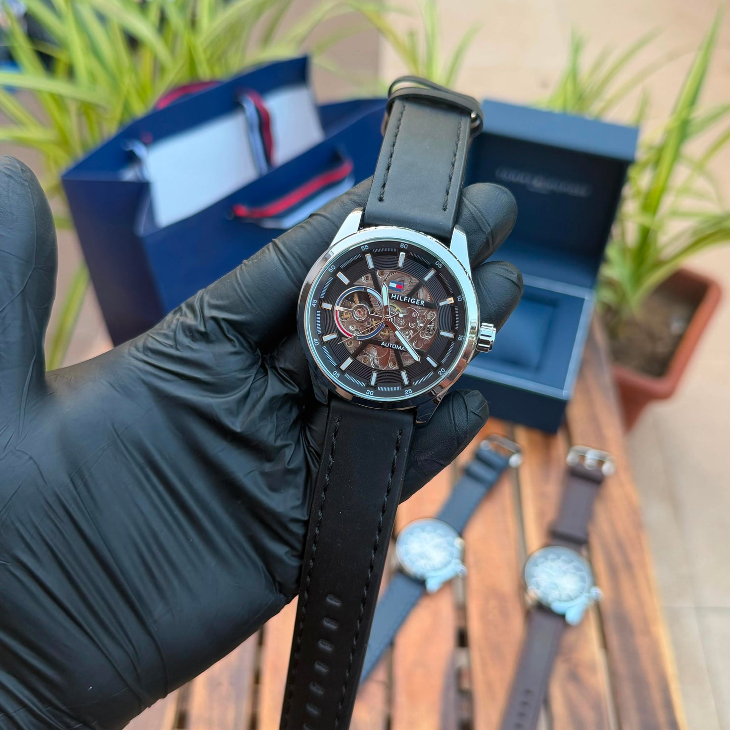 Tommy Hilfiger Henry Skeleton Automatic Watch (Open Back) – Premium Master Copy