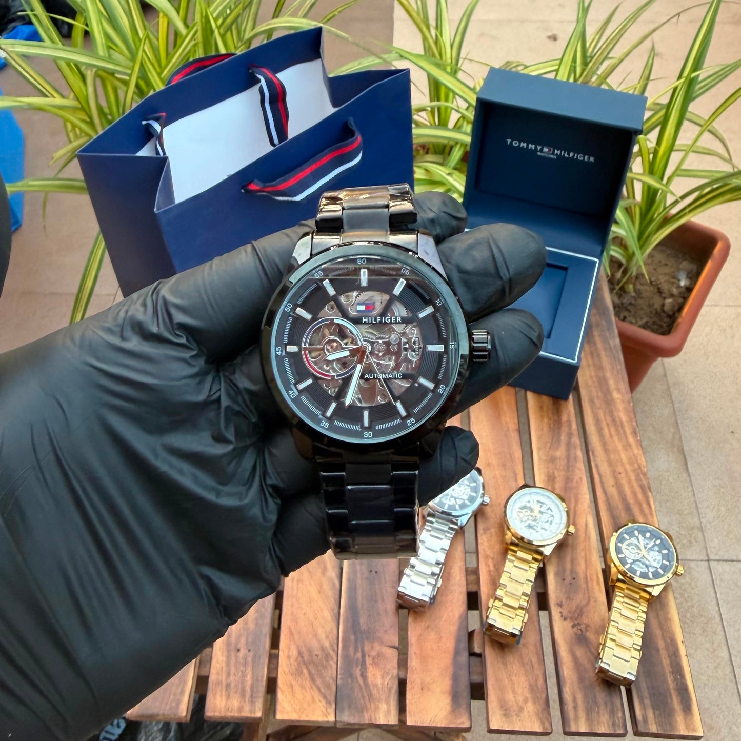 Tommy Hilfiger TH1791887W Skeleton Automatic Men's Watch - Master Quality