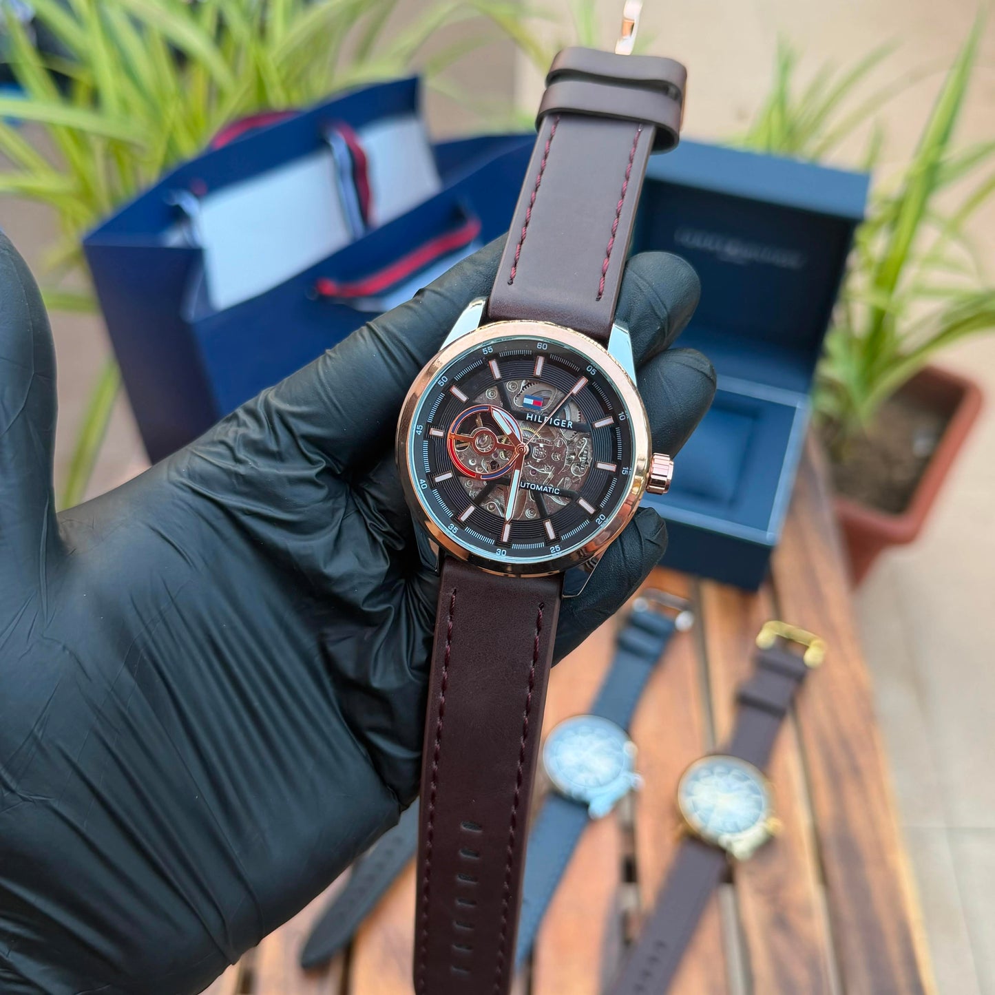 Tommy Hilfiger Henry Skeleton Automatic Watch (Open Back) – Premium Master Copy