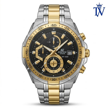 Casio Edifice EFR-539SG-1AVUDF Two-Tone Gold Men's Watch Front View