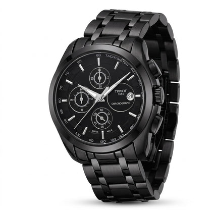 Tissot 1853 Black Dial with Functional Chronograph Sub-dials Detail
