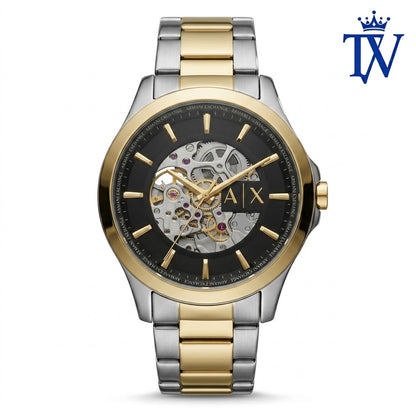 AX2419 Gold Skeleton Dial showcasing Automatic Mechanical Movement Detail