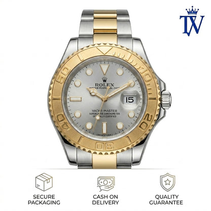 Rolex Yacht-Master 40mm Two-Tone Steel and Yellow Gold Watch Front View