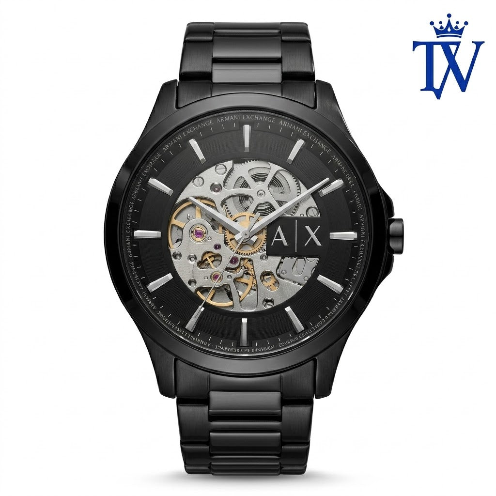 Armani Exchange AX2458 Gunmetal Automatic Men's Watch Front View