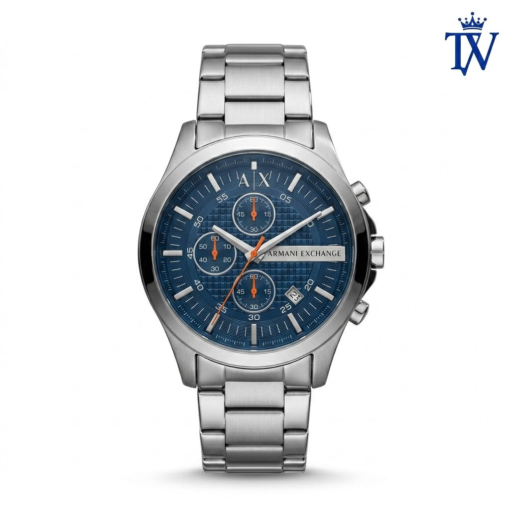 Armani Exchange Hampton AX2155 Blue Dial Men's Watch Front View Master Quality