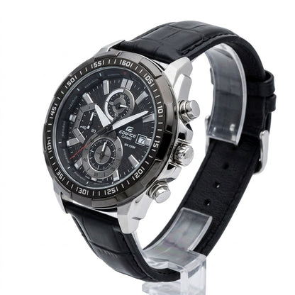 Casio Edifice Black Dial with Luminous Hands and Functional Sub-dials Detail