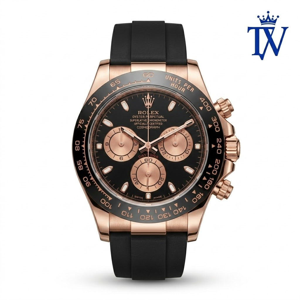 Rolex Daytona Black Cerachrom Ceramic Bezel with Tachymeter Scale Detail