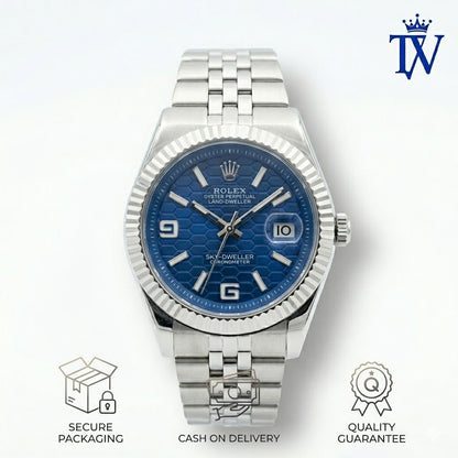 Rolex Land-Dweller Stainless Steel Oyster Bracelet and Link Finish Detail