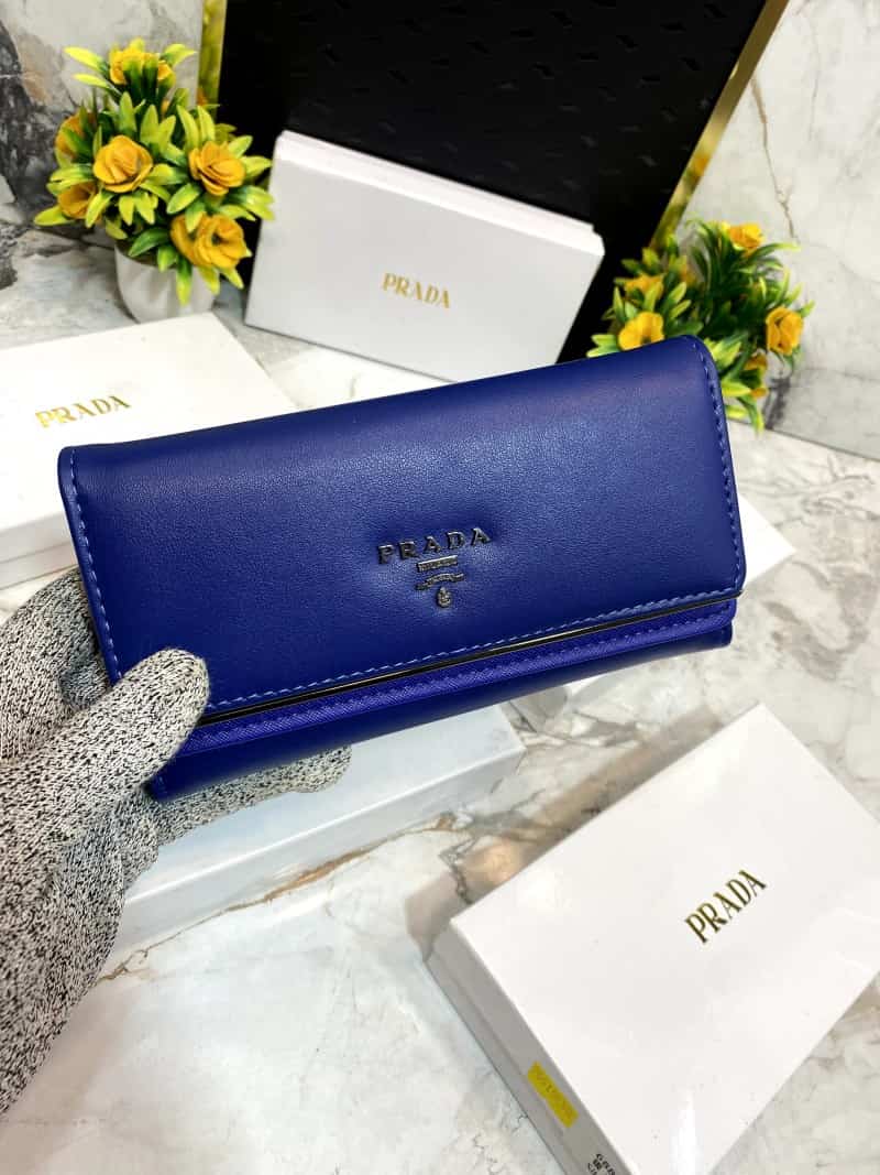 PRAD_A 3 Fold double compartment Clutch wallet 634
