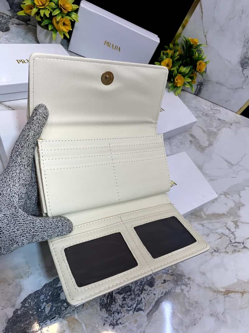 PRAD_A 3 Fold double compartment Clutch wallet 633