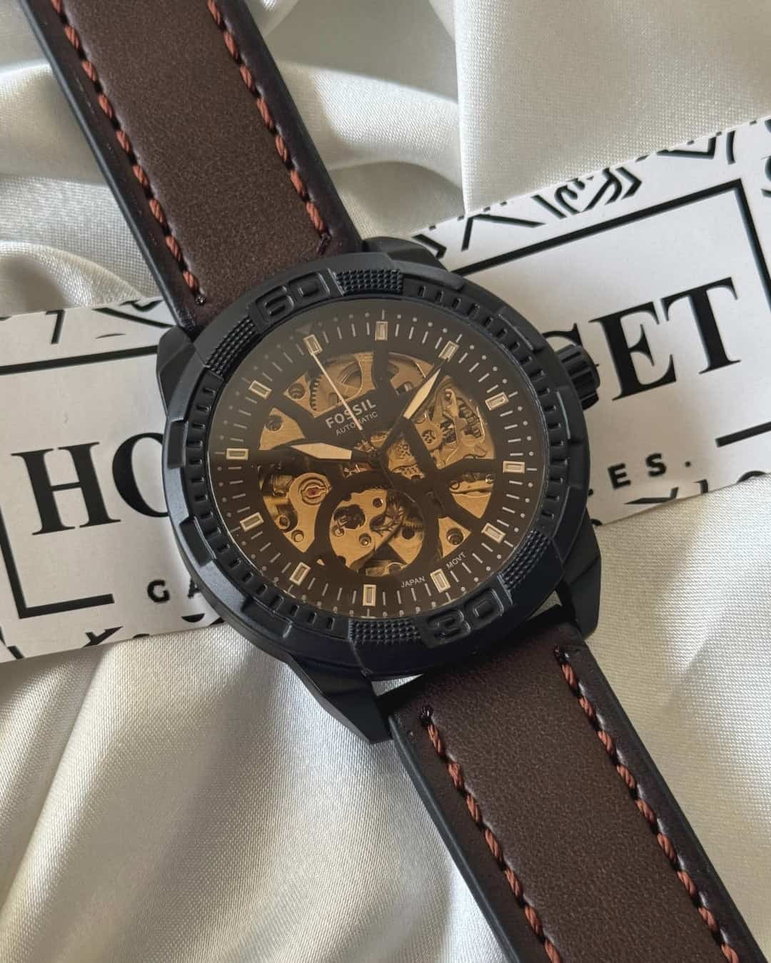 FOSSIL  LEATHER BELT AUTO