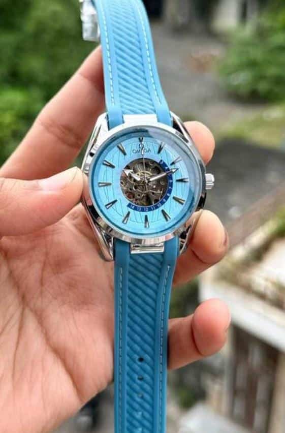 OMEGA LEATHER BELT AUTO
