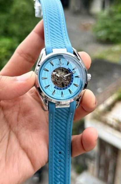 OMEGA LEATHER BELT AUTO