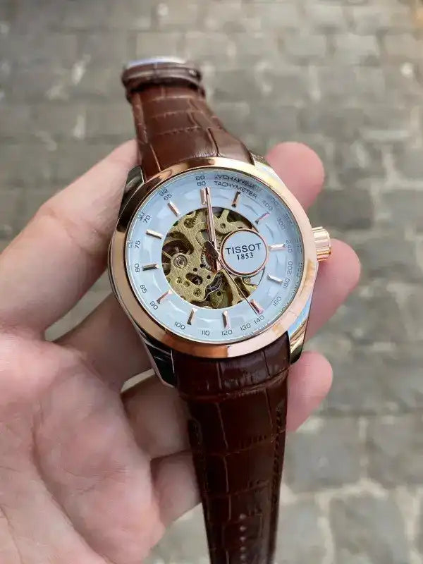 TISSOT LEATHER BELT AUTO