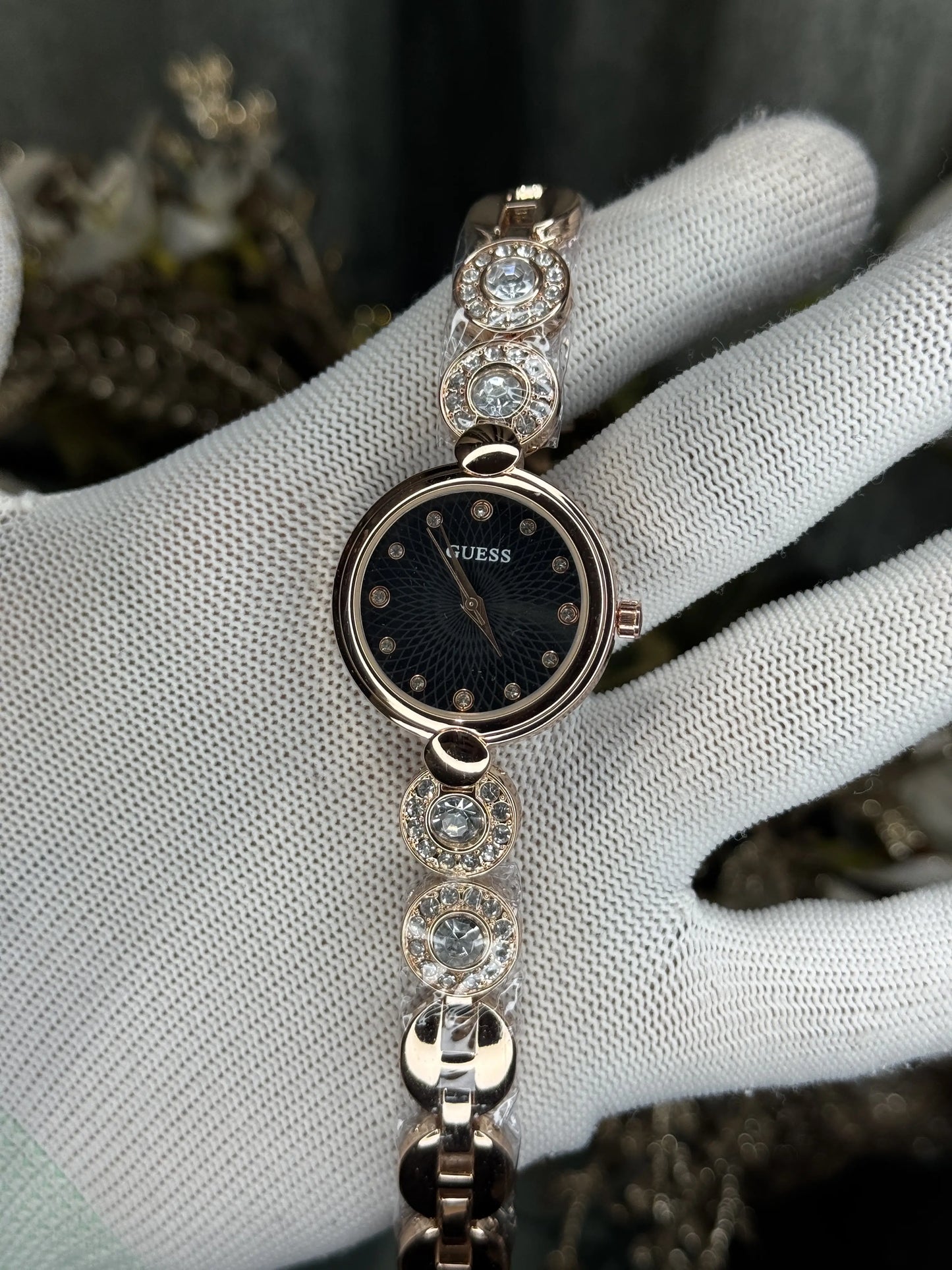 Guess Rose Gold Black Premium Watch