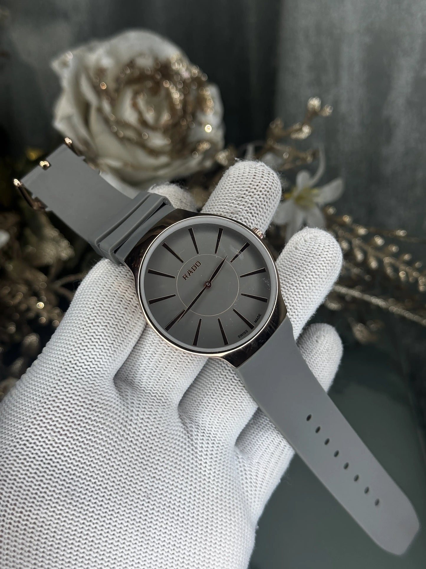 Rado Copper Grey Silicon Strap Premium Watch
