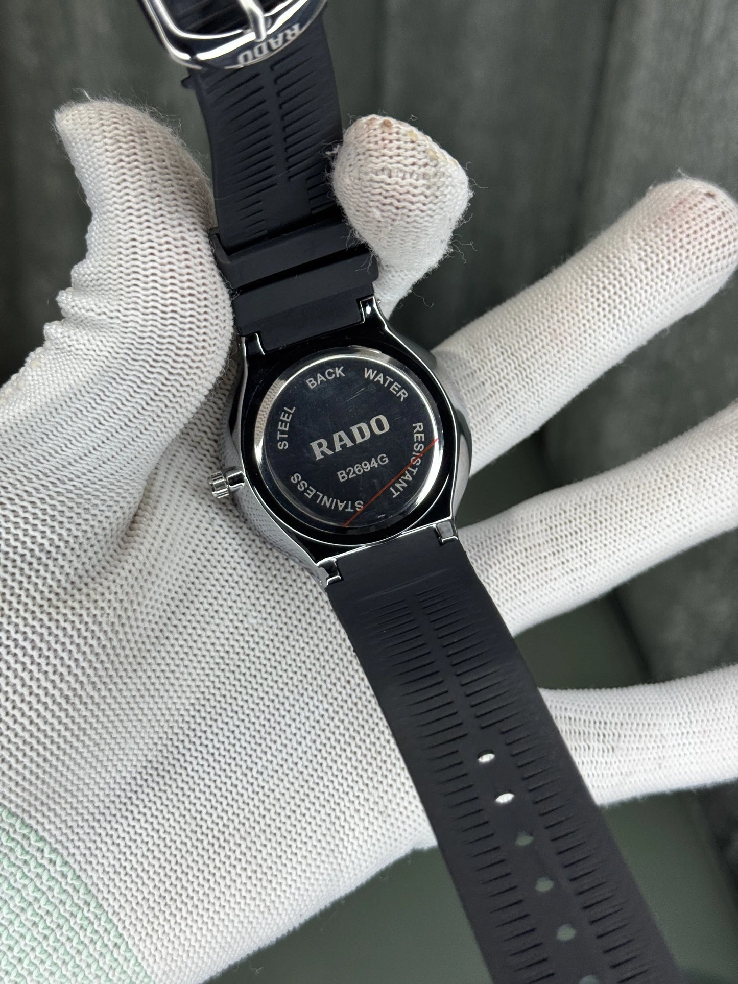 Rado Silver Black Premium Quartz Watch