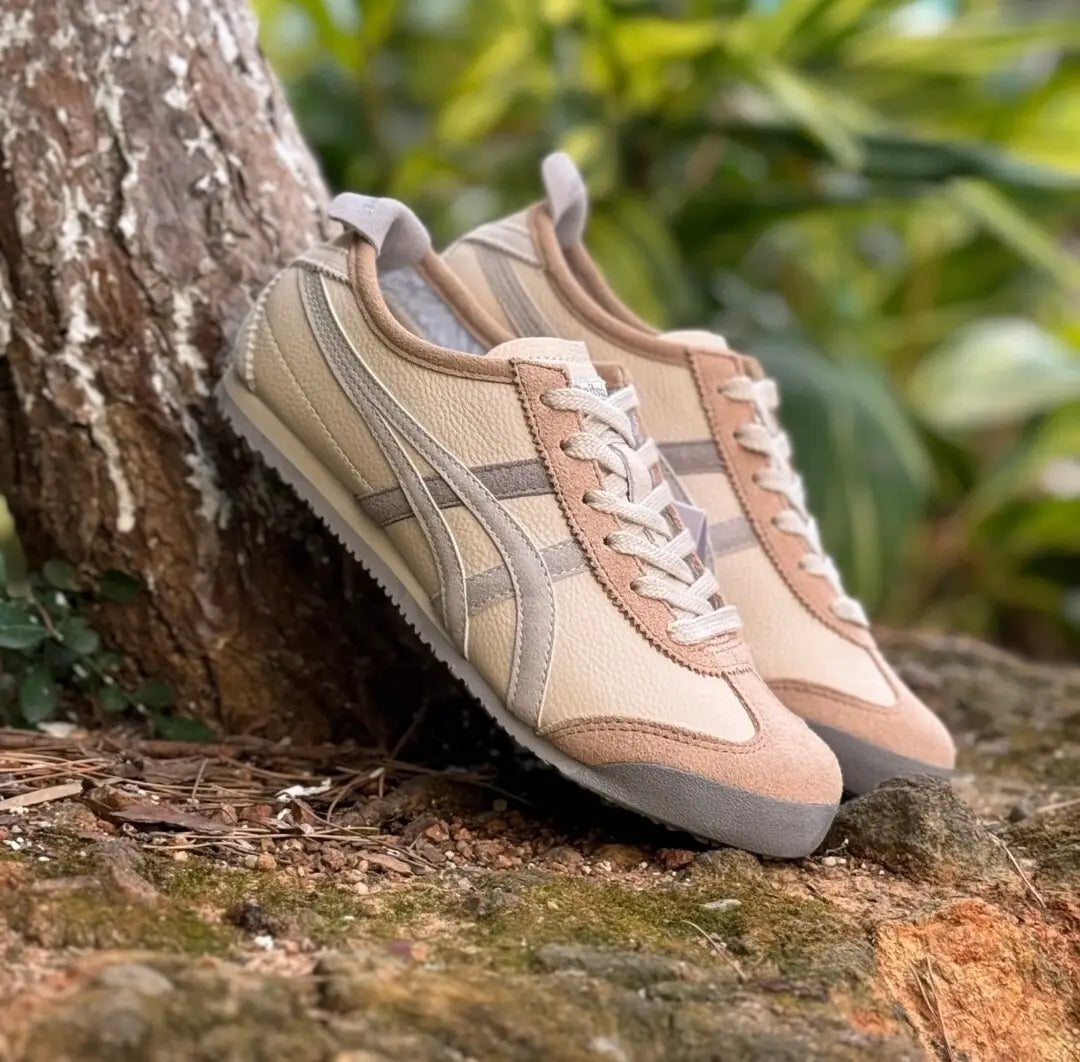 Onitsuk_a Tiger Mexico 66 Oatmeal Grey  7A Premium Sneakers D-2047