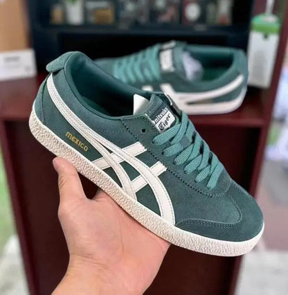 Onitsuk_a Tiger Mexico Delegation - Pine GreenCream  Retro 1968 Heritage (D-1995)