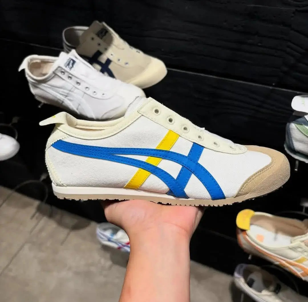Onitsuka Tiger Mexico 66 Slip-On - BlueYellow  Mens Premium Copy D-1924