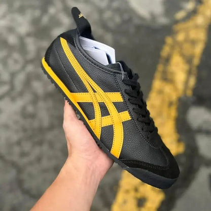 Onitsuka Tiger Mexico 66 BlackYellow  Mens Premium First Copy Sneakers D-1911
