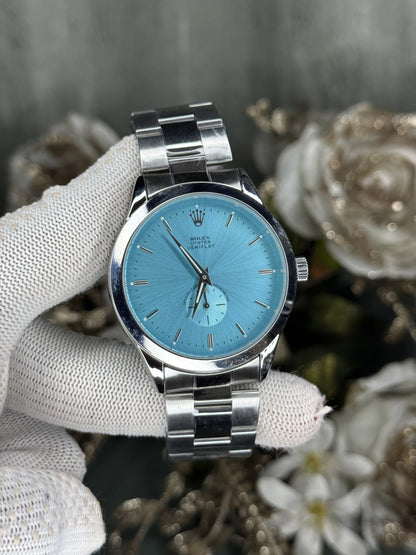 Role x Veriflat Silver Tiffany Blue Premium Watch