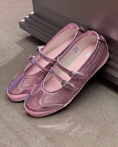 Onitsuka Tiger Mexico 66 TGRS Pink Cameo  7A Premium Ladies Sneakers D-2095