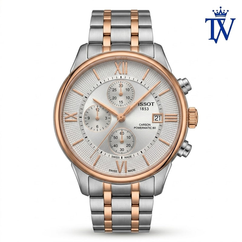 Tissot Chemin Des Tourelles Chronograph Two-Tone Watch | Premium Master Copy