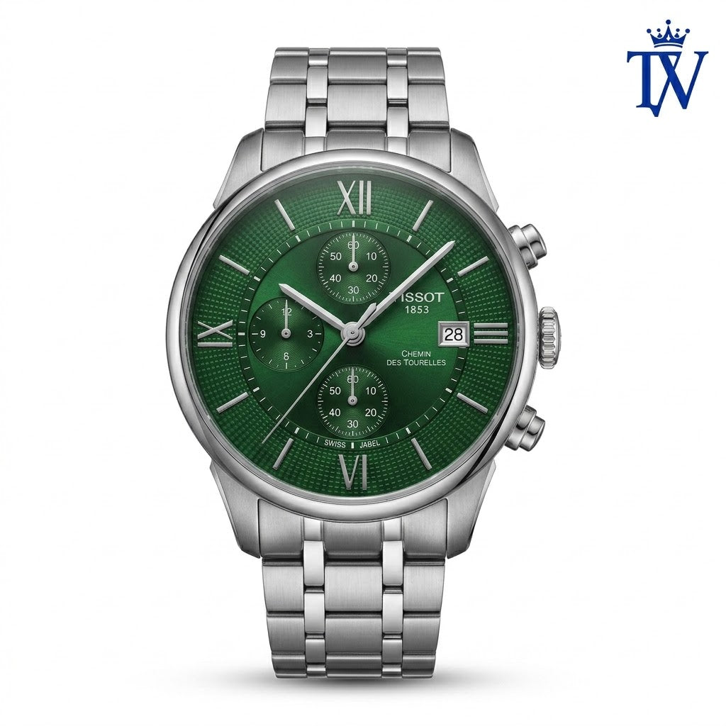 Tissot 1853 Chemin Des Tourelles Green Dial Watch | Premium Master Copy