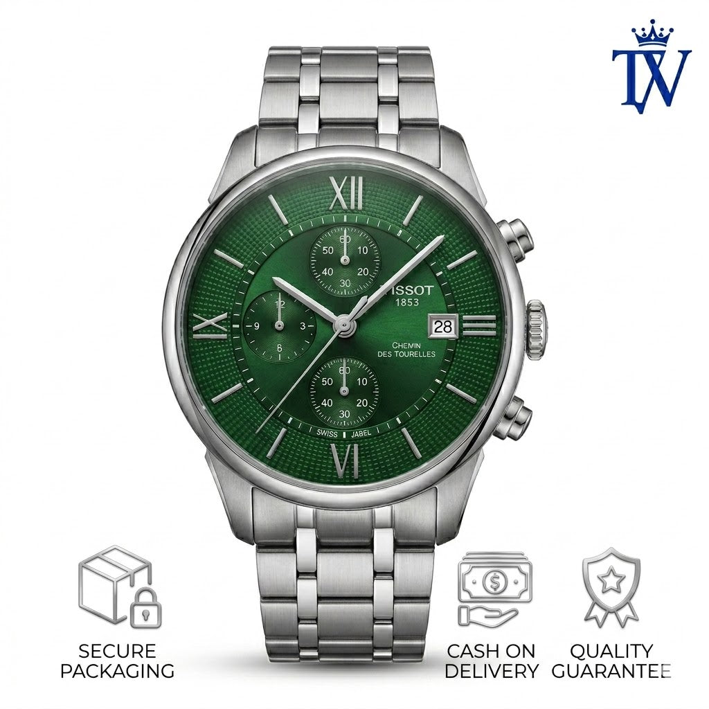 Tissot 1853 Chemin Des Tourelles Green Dial Watch | Premium Master Copy