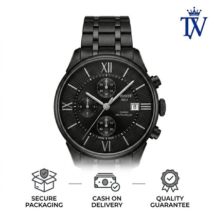 Tissot Chemin Des Tourelles Full Black Watch | Premium Master Copy