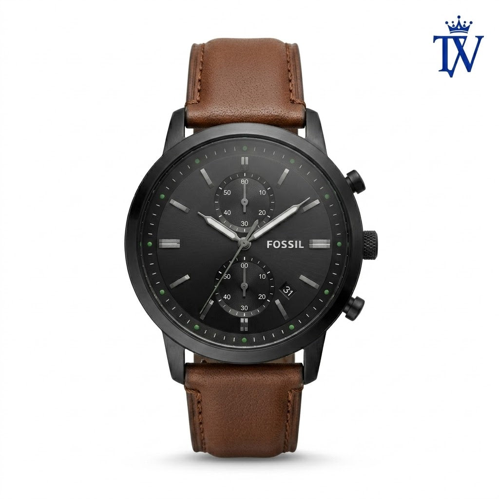Fossil Townsman FS5437 Chronograph Watch Brown Leather Strap | Premium Master Copy