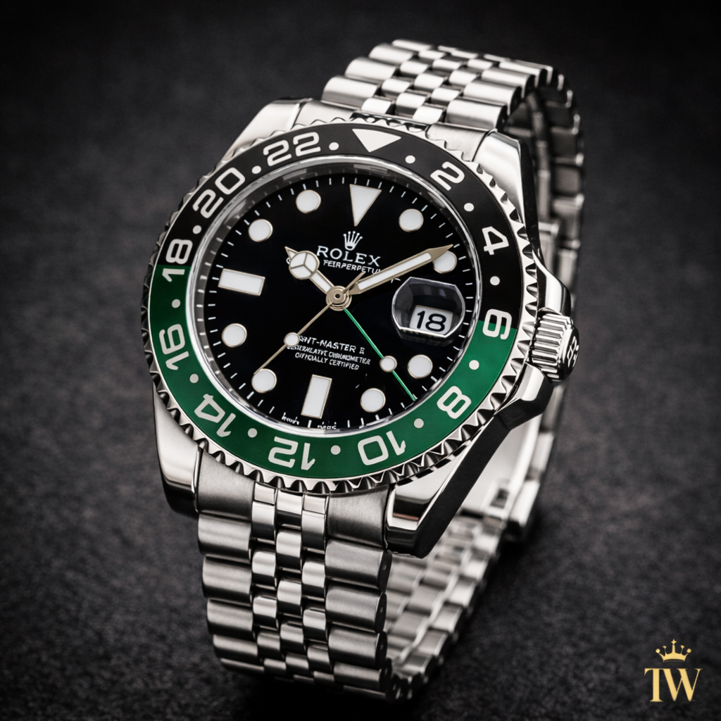 Rolex Side Profile showing Destro Crown Positioning and Case Finishing