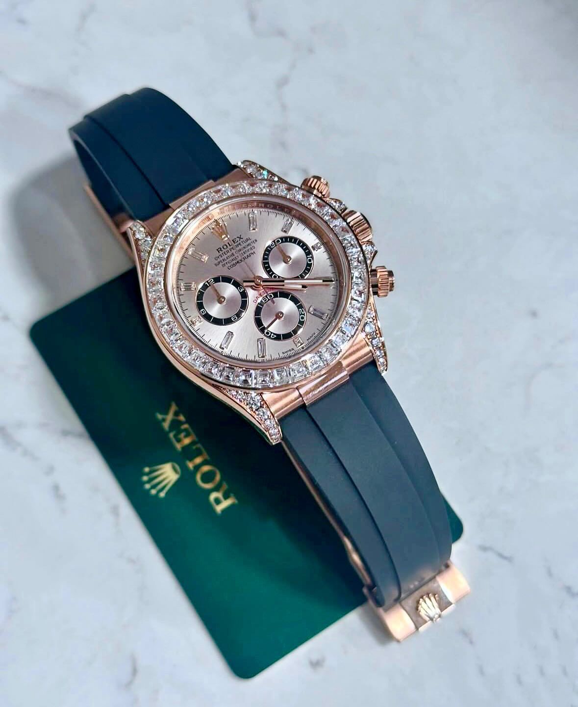 Luxury Day-Date Style Men’s Watch | Copper Strap | Green Dial | Premiu ...