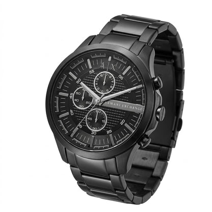 Armani Exchange Hampton Black Sunray Dial with Working Sub-dials Detail