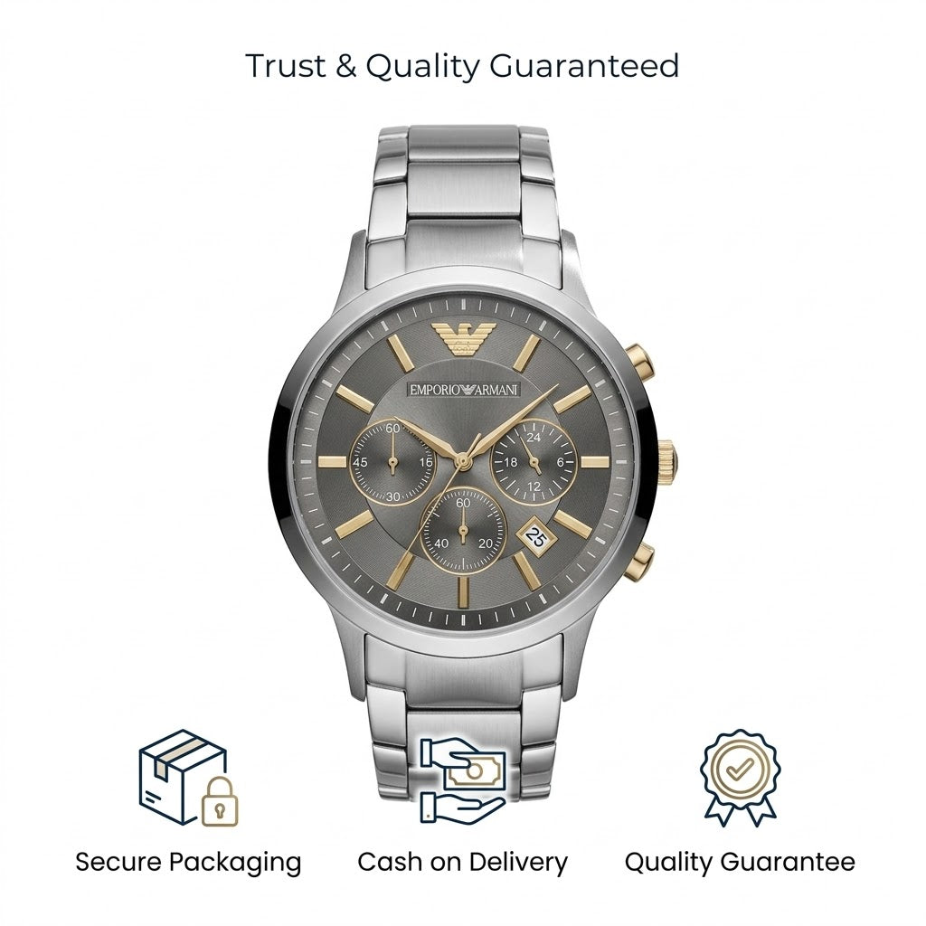 Armani Luxury Watch Box and Authentication Booklet Master Quality