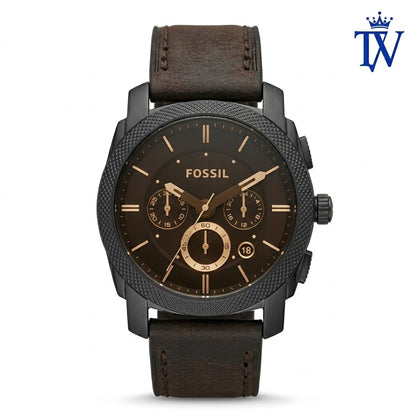 Fossil FS4656 Machine Chronograph Black Dial Front View Master Quality