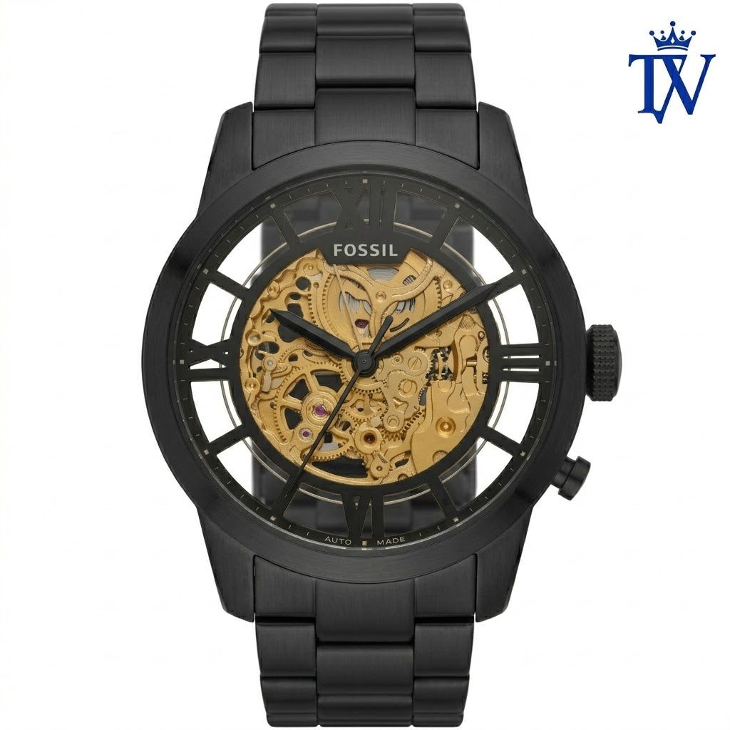 Fossil ME3197 Automatic Skeleton Watch Front View