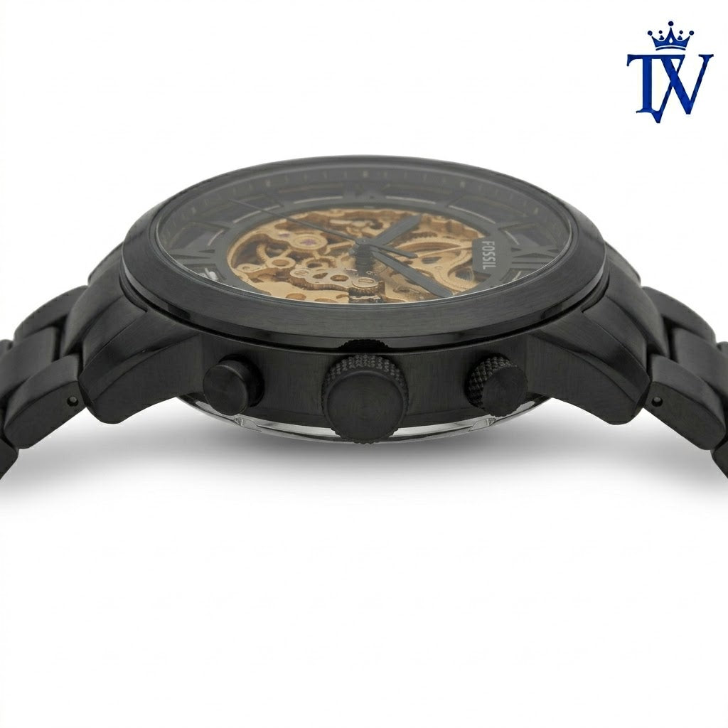 Fossil Mechanical Watch Dial Detail