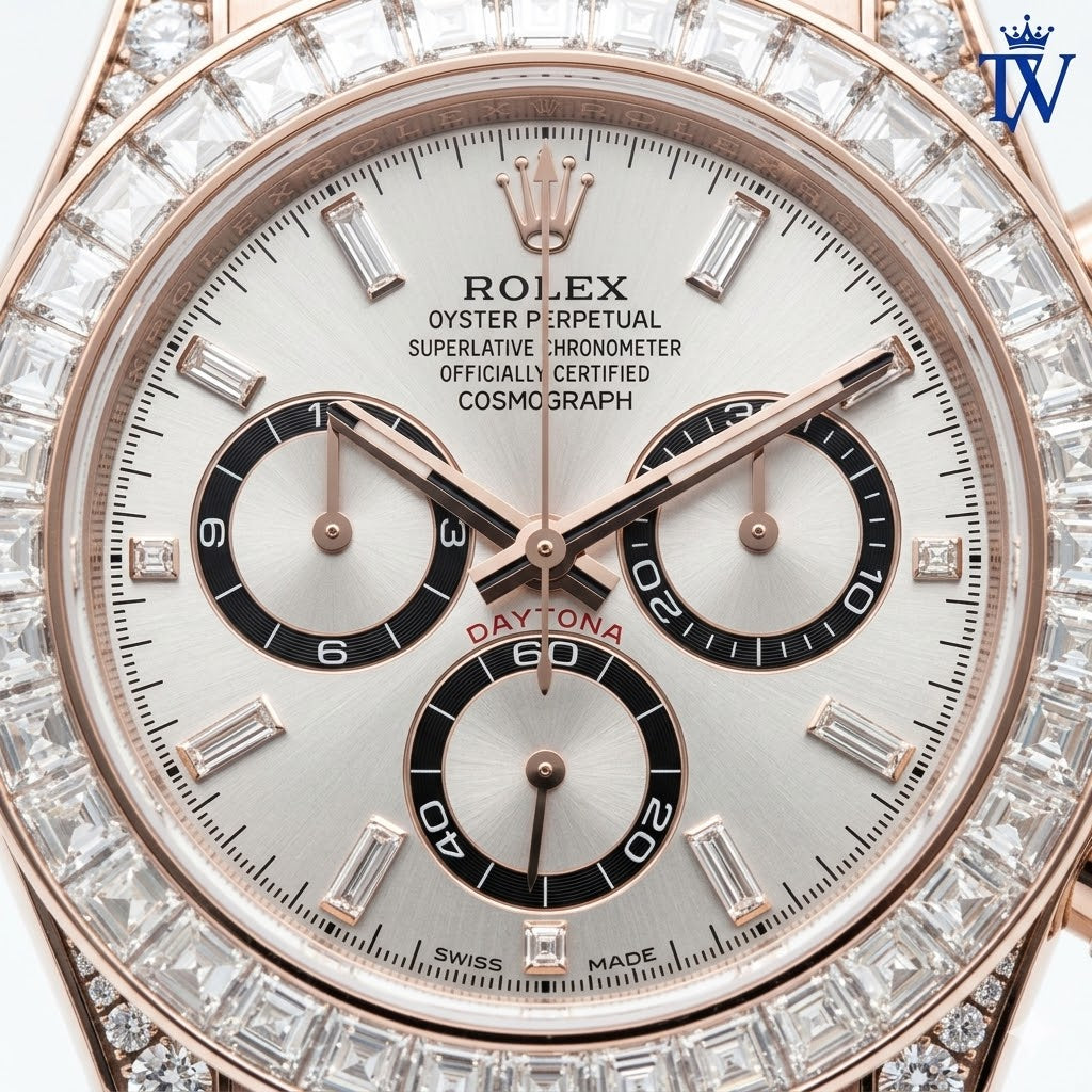 Premium Rolex Daytona Style Watch Close Up