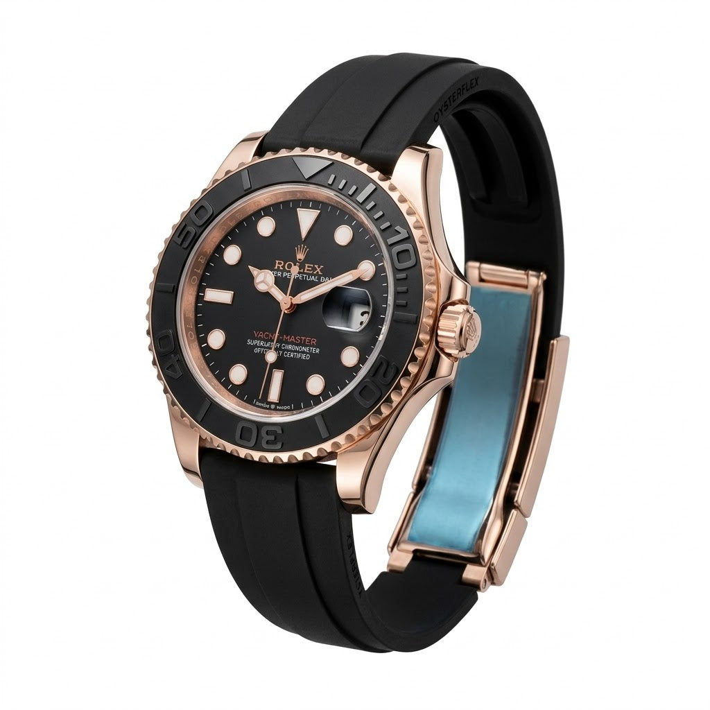 Rolex Matte Black Cerachrom Ceramic Bezel with Raised Numerals Detail