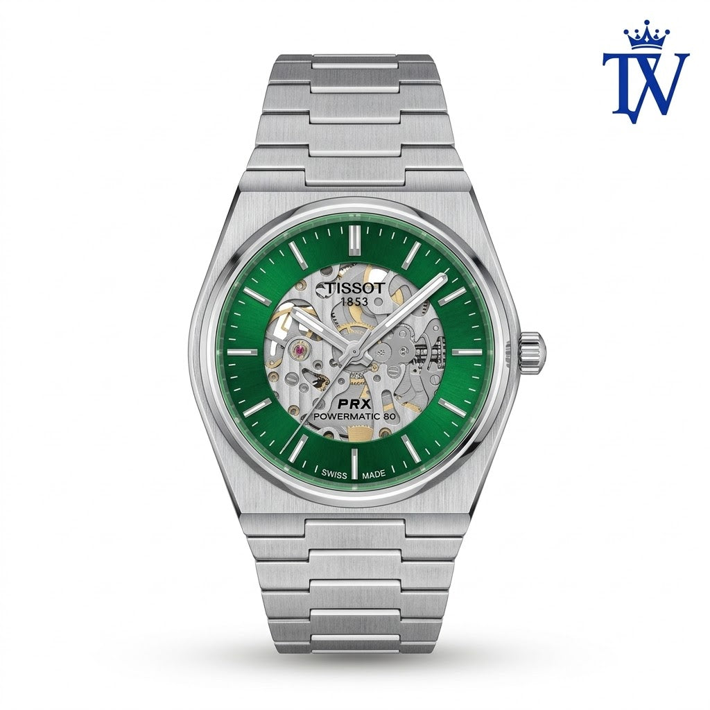 Tissot 1853 Automatic Emerald Green Dial Front View Master Quality